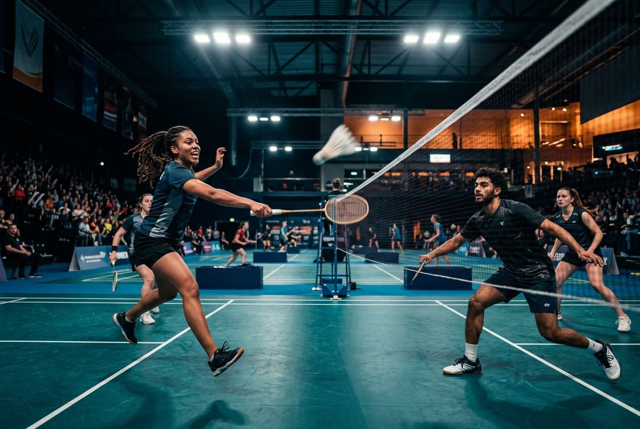 Badminton recreation on HOMIES